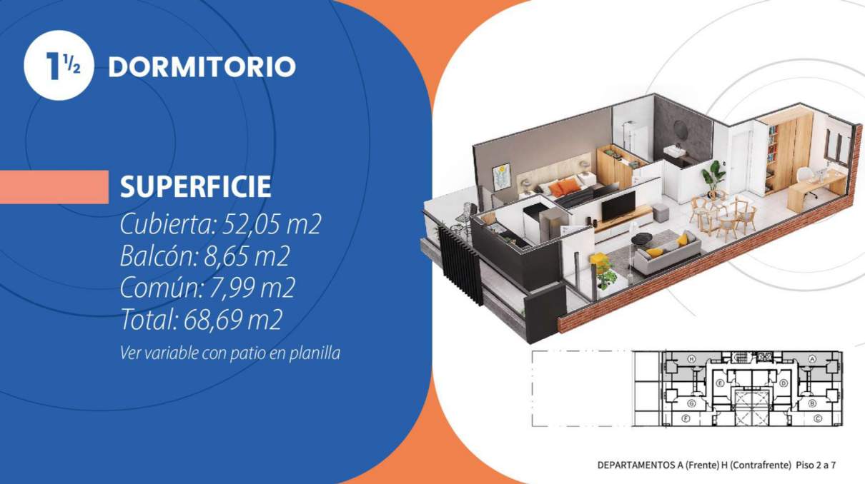 VENTA DEPTO 1 DORM Y MEDIO - NUEVA CORDOBA - ENTREGA JUNIO 2026