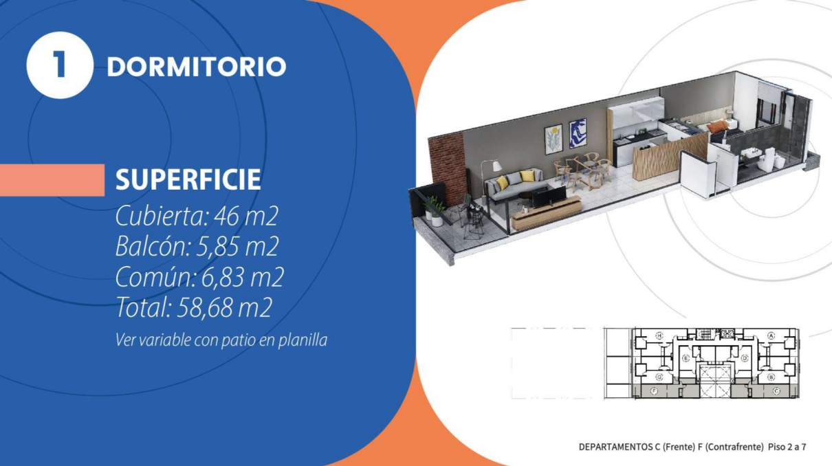 VENTA DEPTO 1 DORM - NUEVA CORDOBA - ENTREGA JUNIO 2026