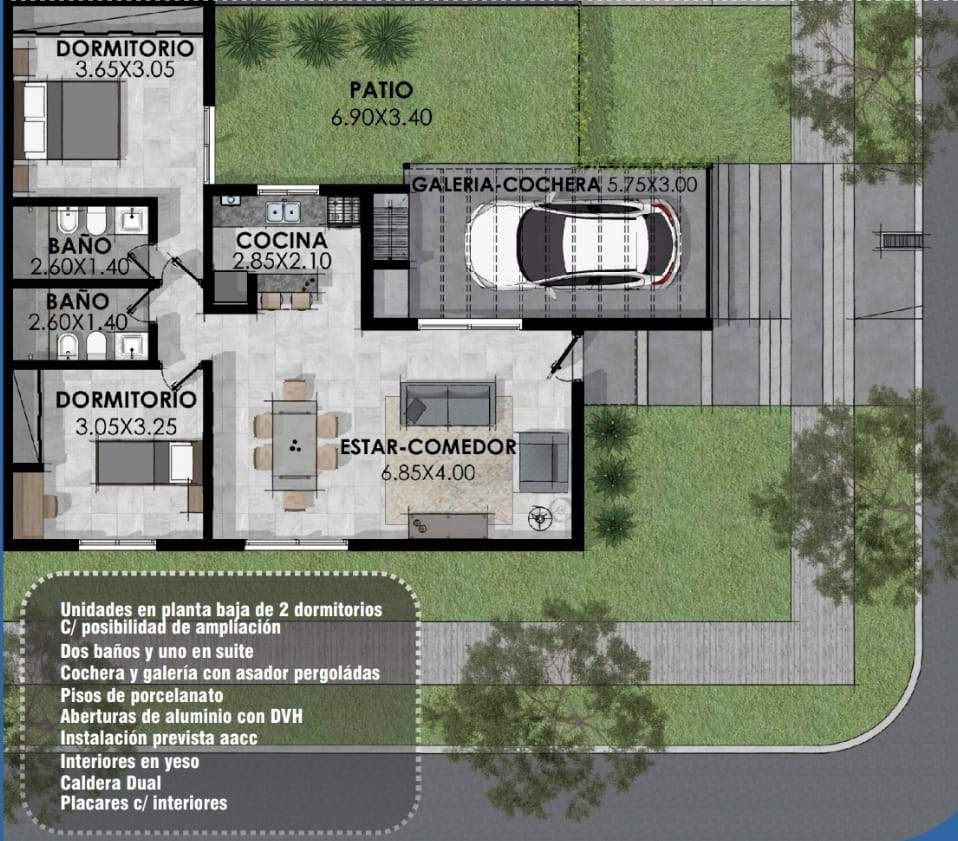 Duplex Venta 2D 2B Colinas de Manantiales