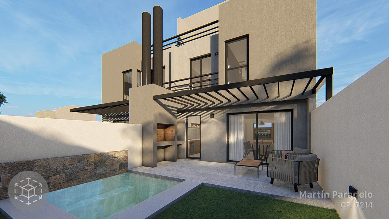 Duplex 3 dormitorios con pileta y terraza en Quebradas de Manantiales