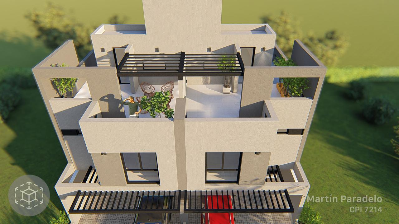 Duplex 3 dormitorios con pileta y terraza en Quebradas de Manantiales