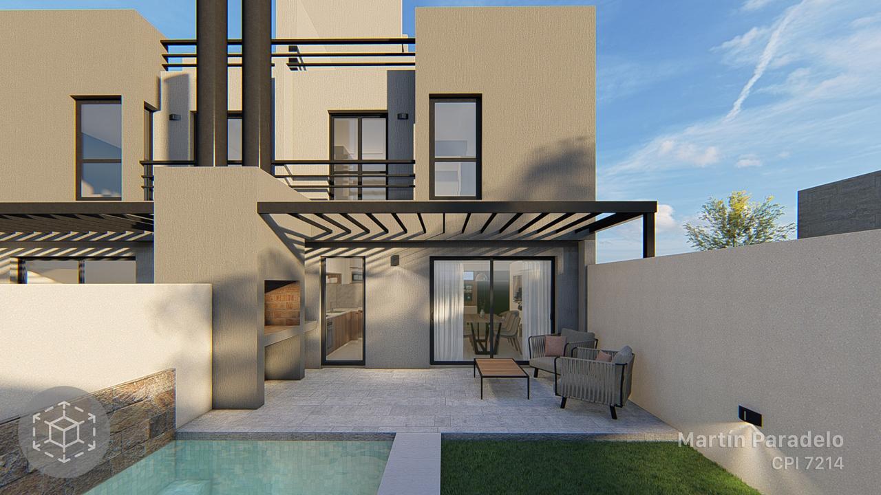 Duplex 3 dormitorios con pileta y terraza en Quebradas de Manantiales