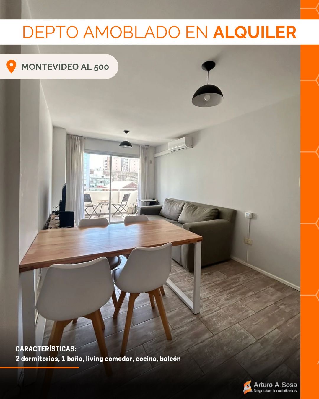 ALQUILER AMOBLADO 2 DORMITORIOS CORDOBA