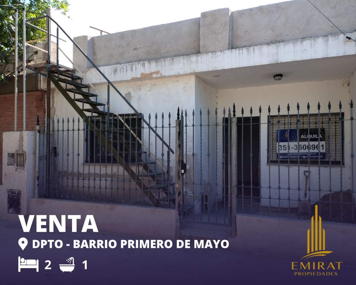 departamento en alquiler, dos dormitorios en barrio primero de mayo