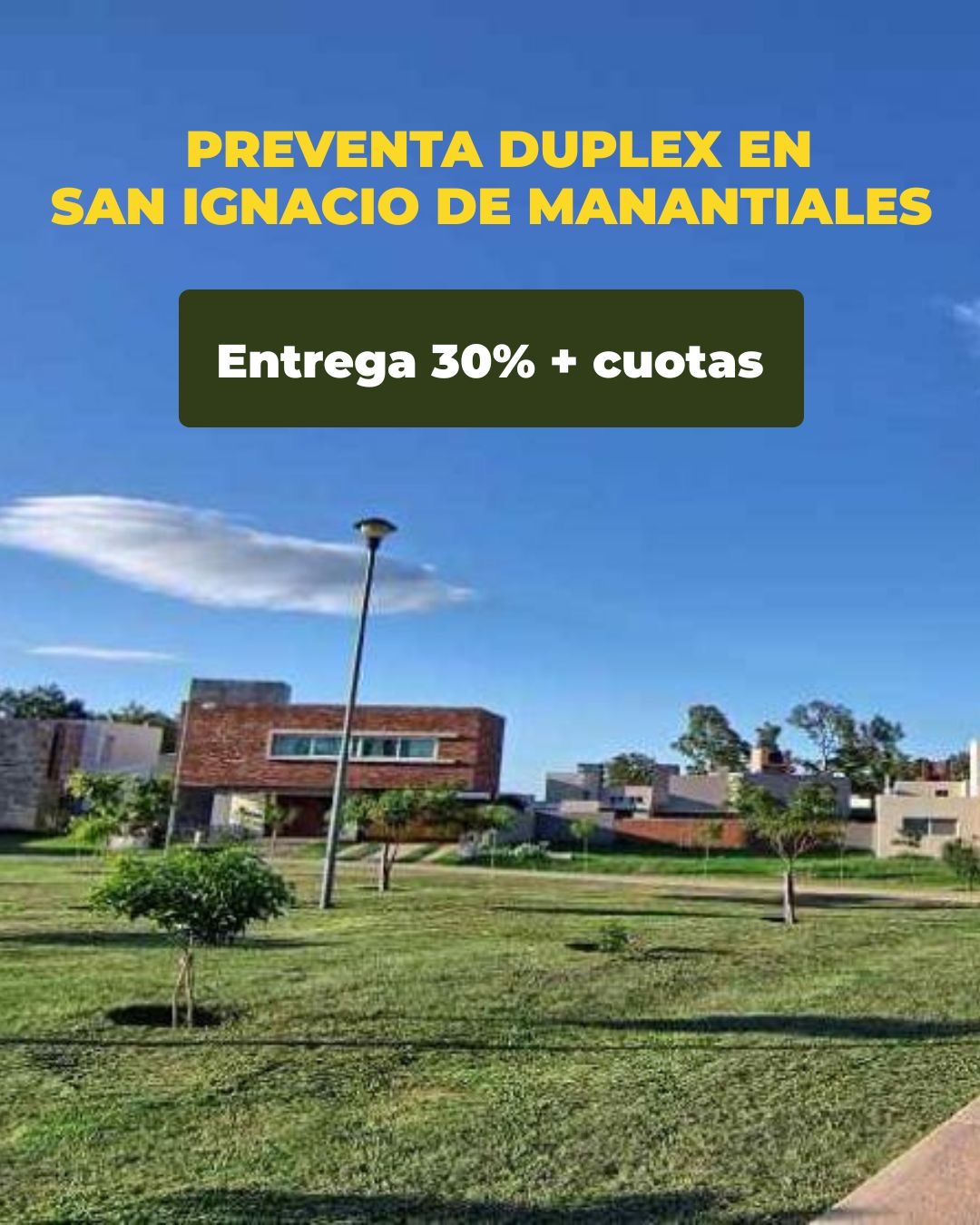 Gran oportunidad en Manantiales   Preventa de duplex en Cuestas de Manantiales