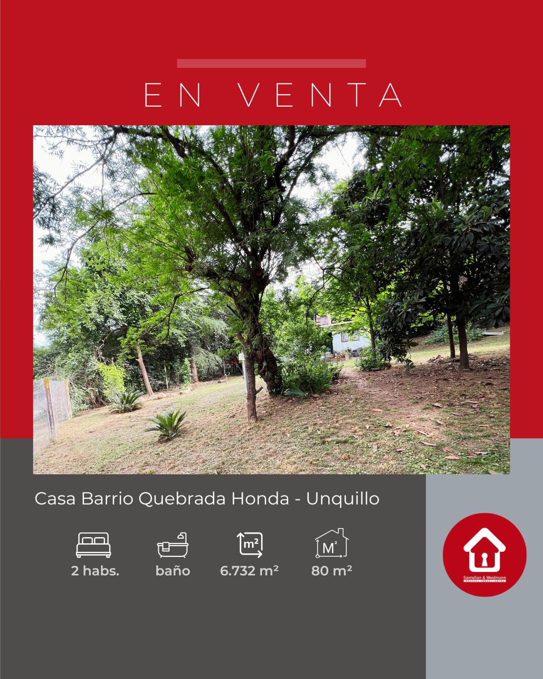 Casa ubicada en Barrio Quebrada Honda - Unquillo