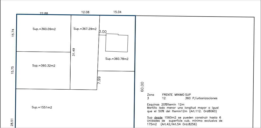Lotes en Venta Villa Rivera Indarte