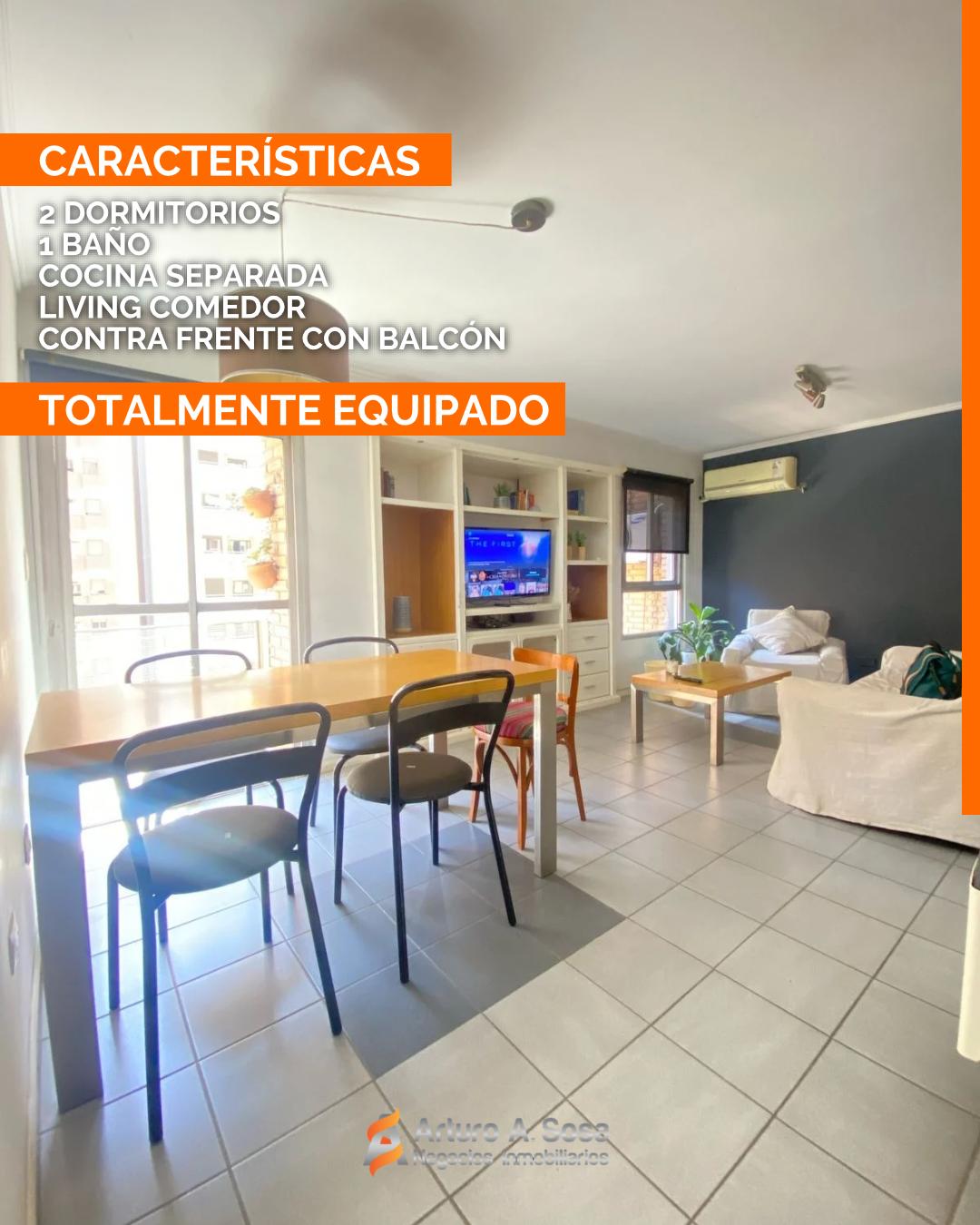 DEPARTAMENTO AMOBLADDO  EN  VENTA  2 DORMITORIS