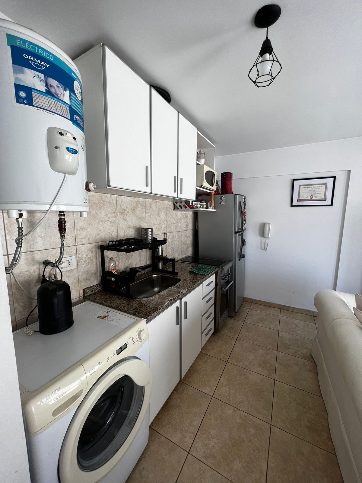 Depto en Venta  1 Dorm  Alberdi  Balcon con Asador