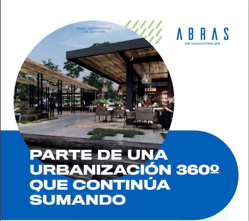 LOTE EN VENTA ABRAS DE MANANTIALES 250 M2