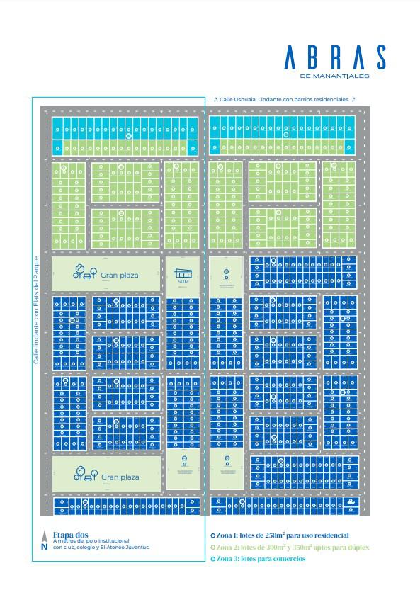 LOTE EN VENTA ABRAS DE MANANTIALES 250 M2