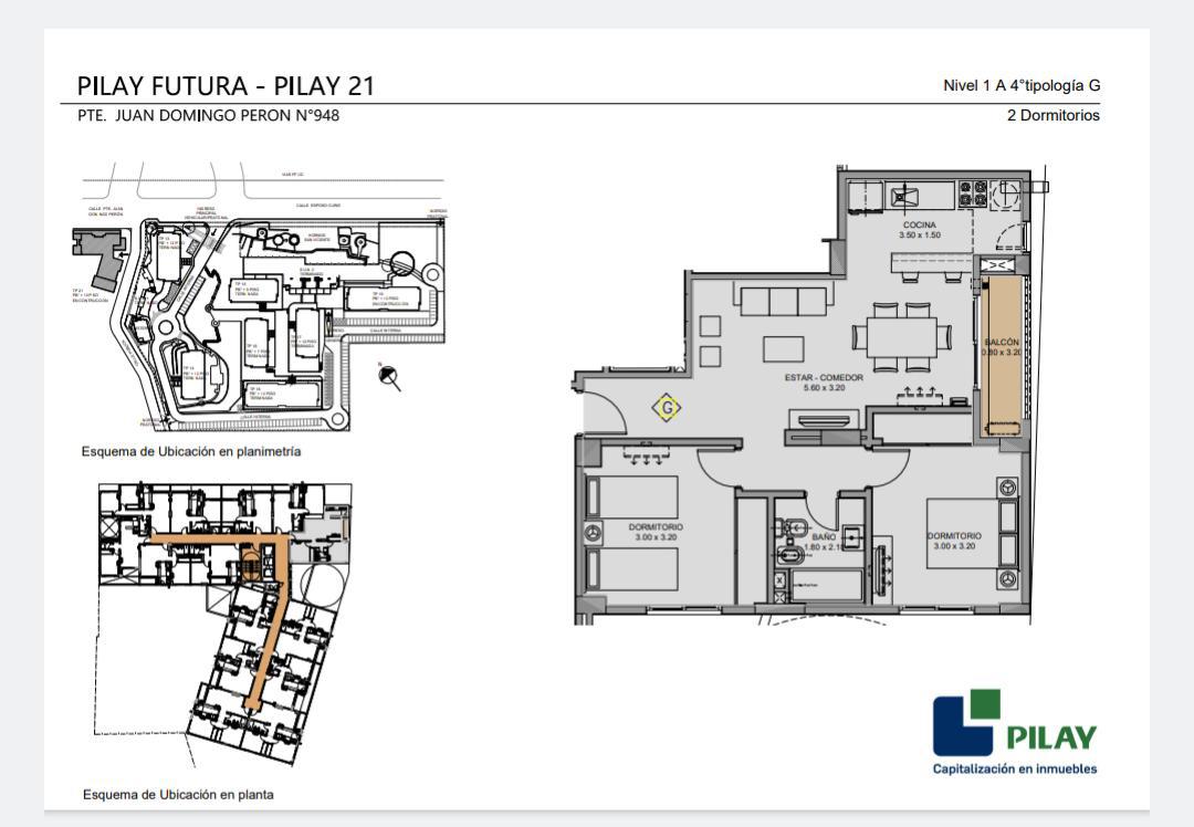 PILAY 21 - 2 DORM EN ALQUILER