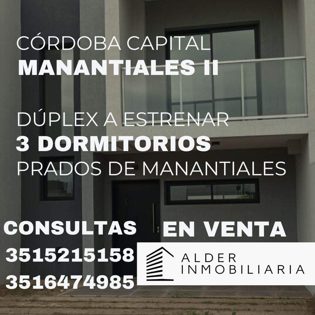 Duplex en venta Prados de Manantiales