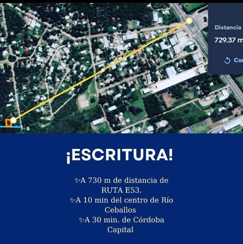 Venta de Terreno 420 m² Bº La Amistad, Río Ceballos, Córdoba. Arg.