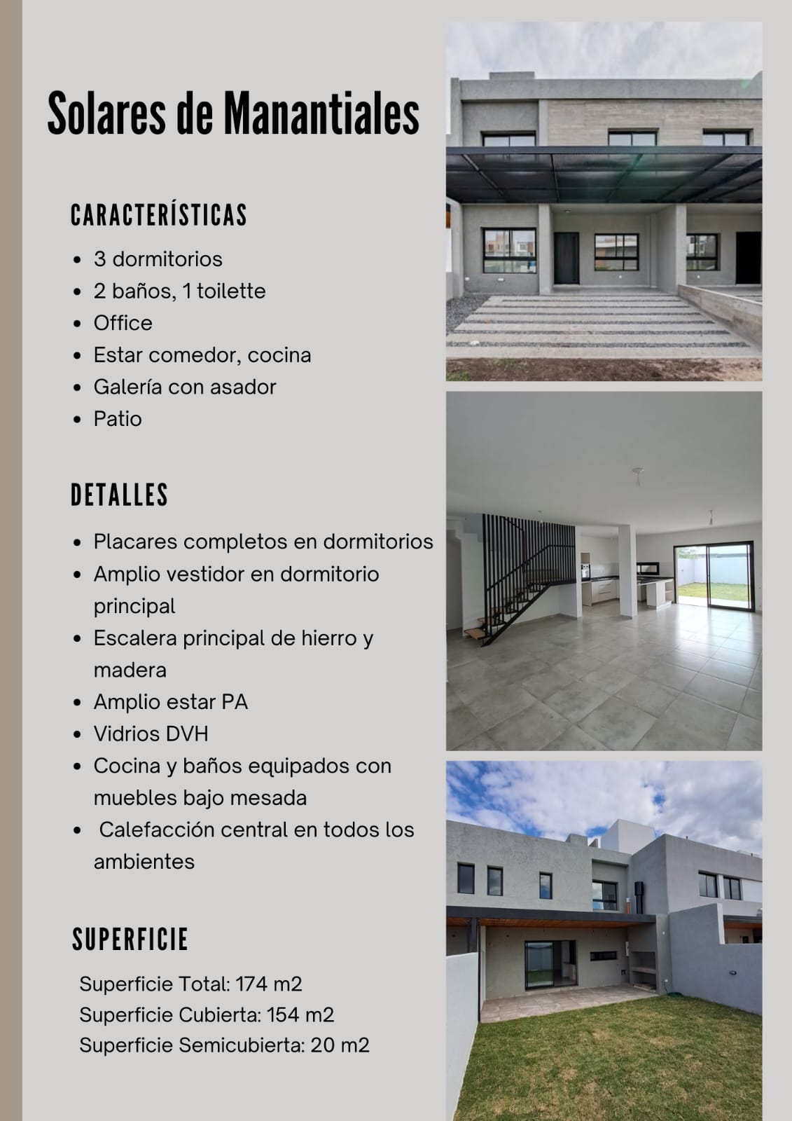 Vendo dúplex de categoría en Solares de Manantiales