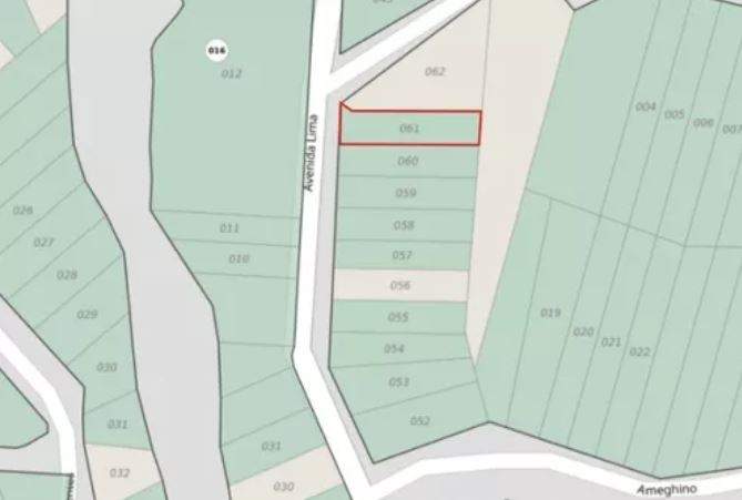 Venta de lote en Villa Cerro Azul