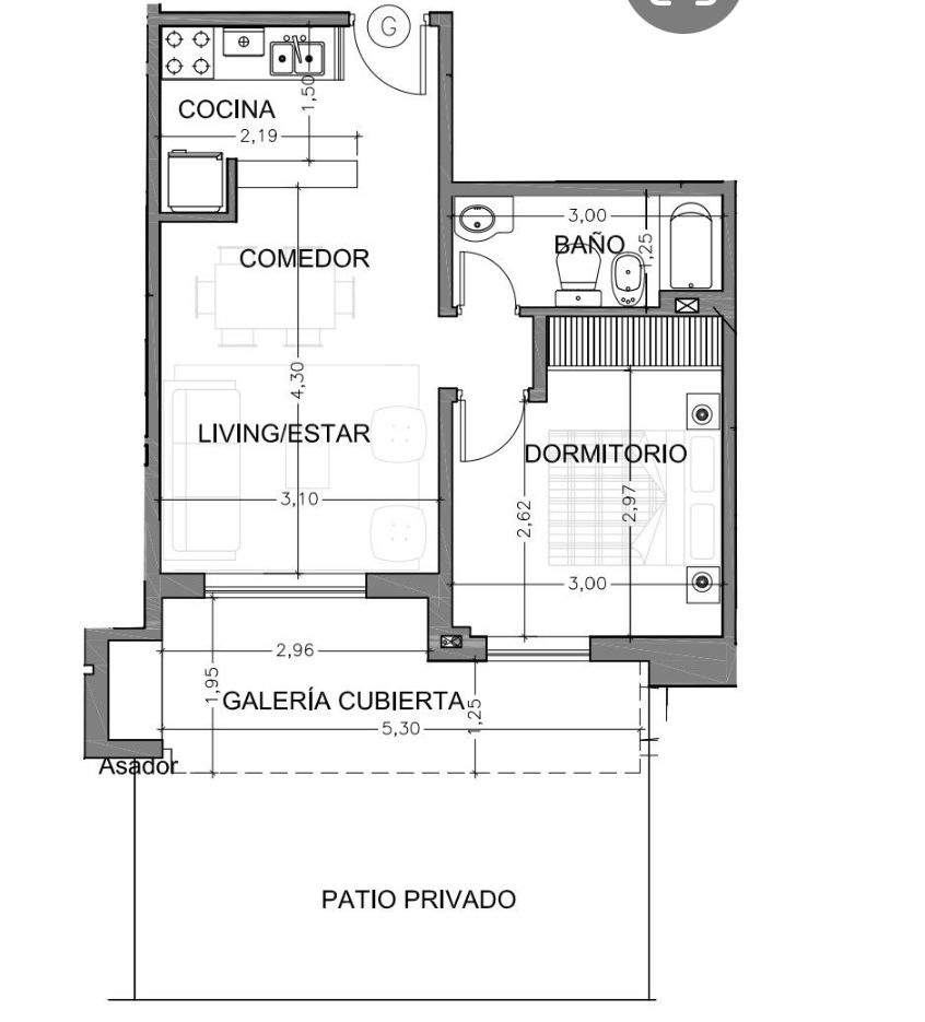 Departamento mas cochera en Casonas del Sur Cordoba