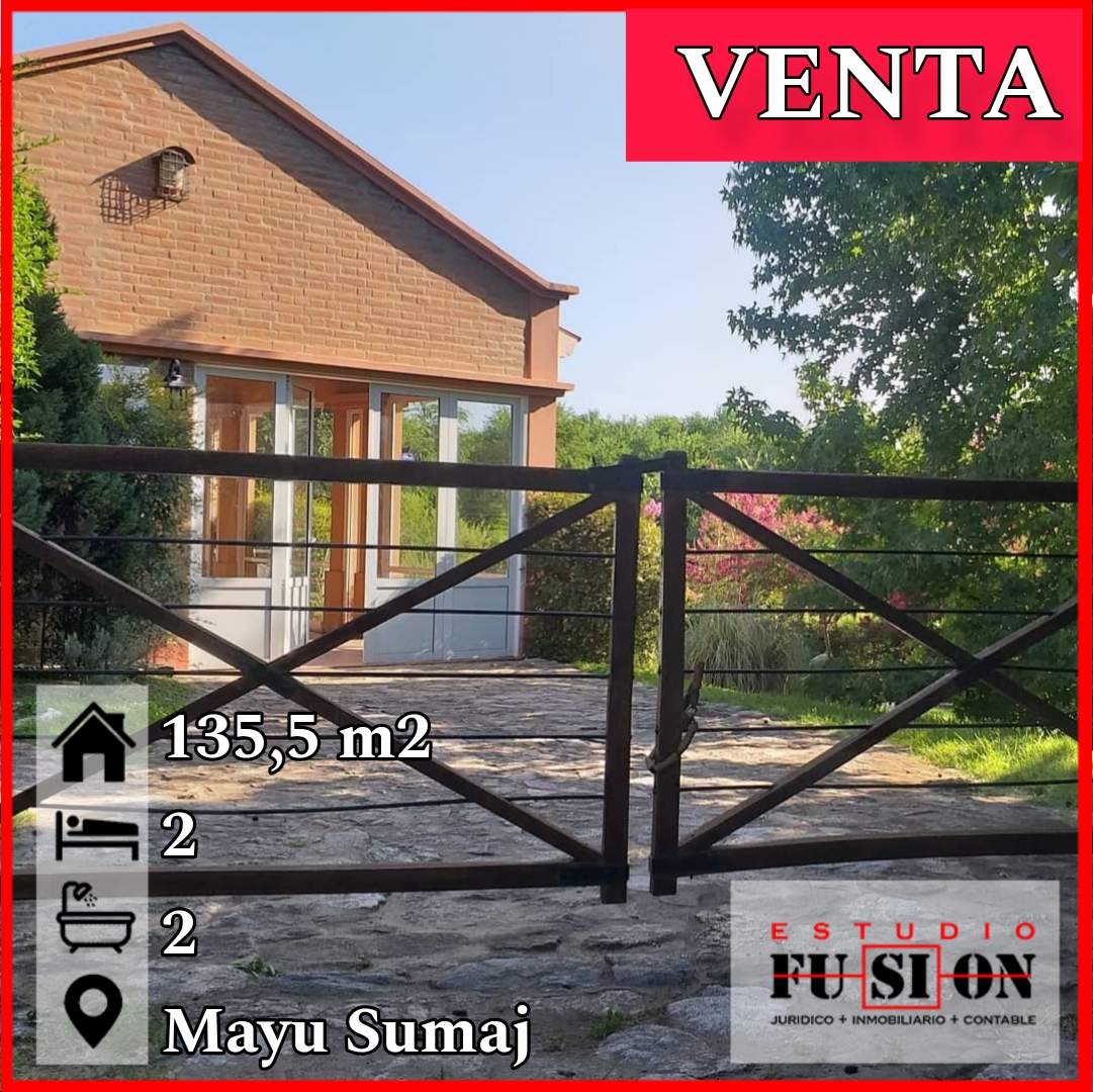 CASA A LA VENTA EN MAYU SUMAJ